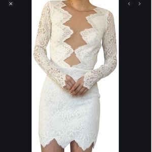 For Love and Lemons Noir Lace Dress